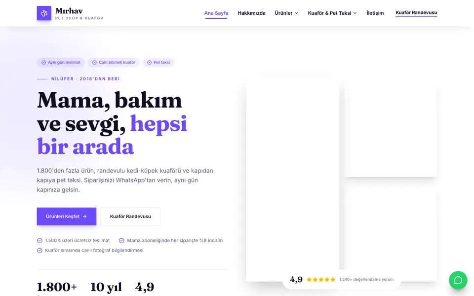 Pet Shop · Atölye şablonu