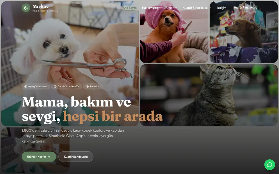 Pet Shop · Bahar şablonu