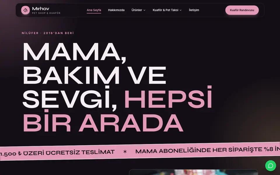 Pet Shop · Neon şablonu