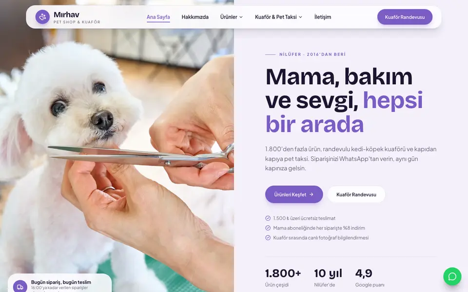Pet Shop · Pastel şablonu