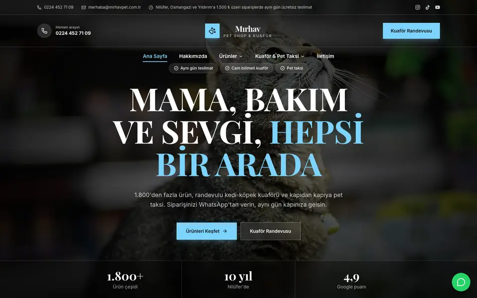 Pet Shop · Prestij şablonu