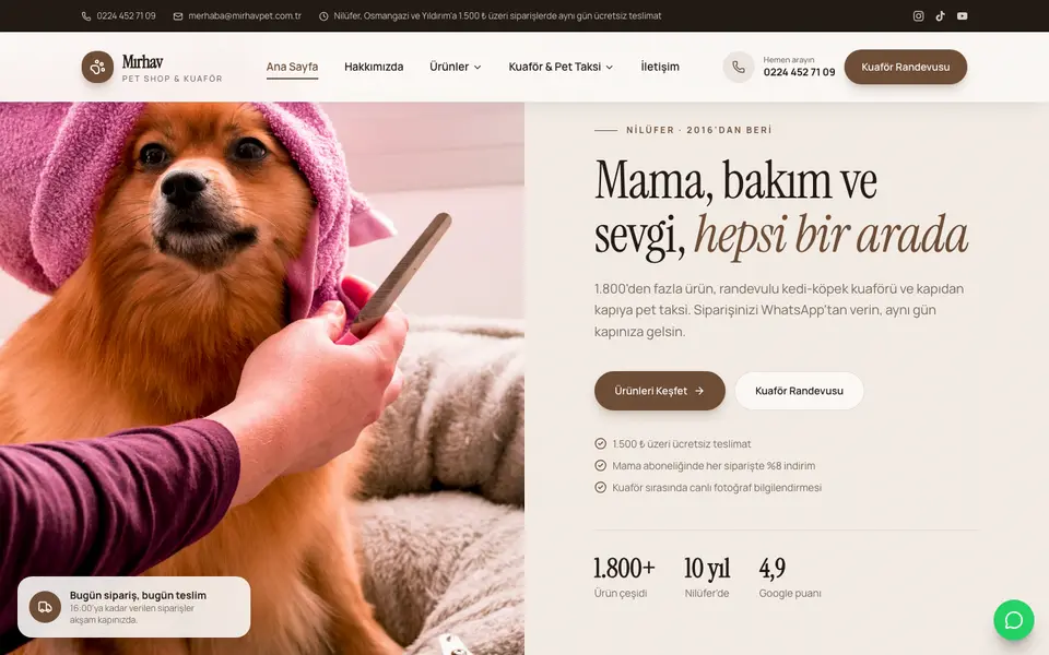 Pet Shop · Retro şablonu