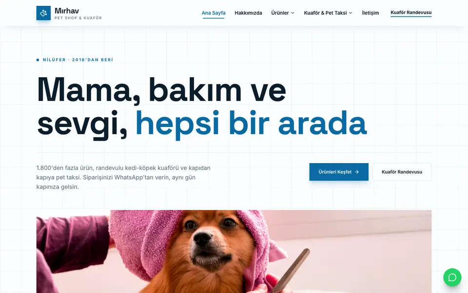 Pet Shop · Teknik şablonu