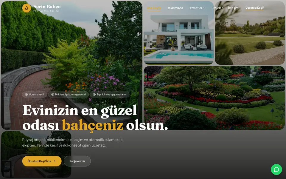 Peyzaj & Bahçe · Bahar şablonu