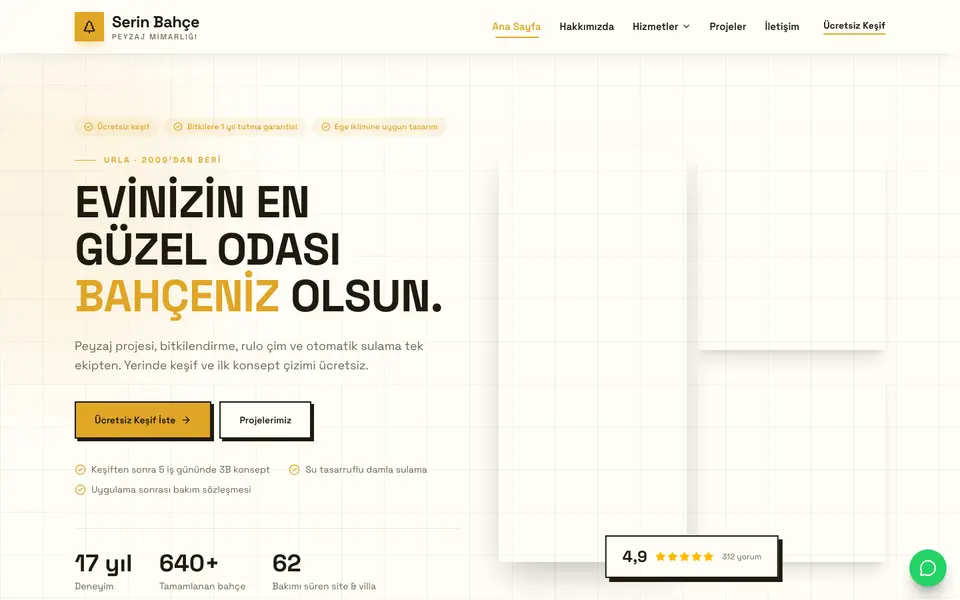 Peyzaj & Bahçe · Brutal şablonu