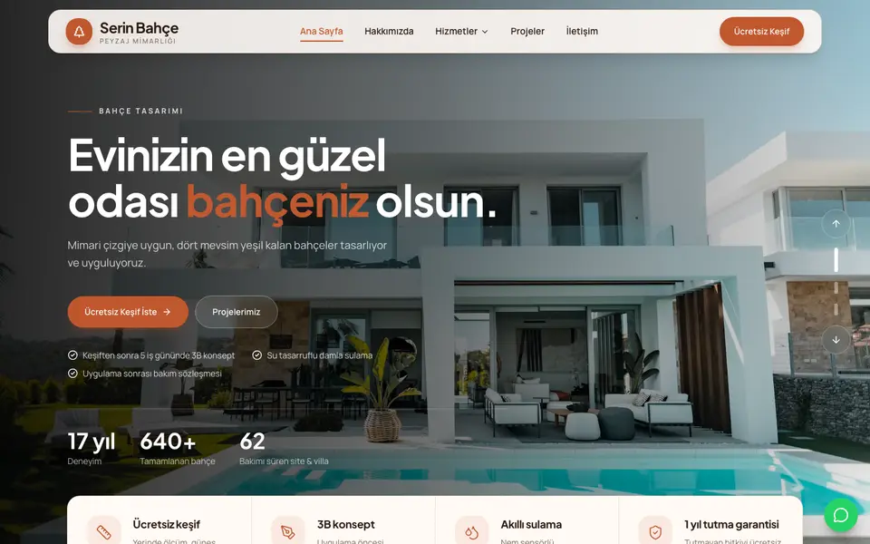 Peyzaj & Bahçe · Dinamik şablonu