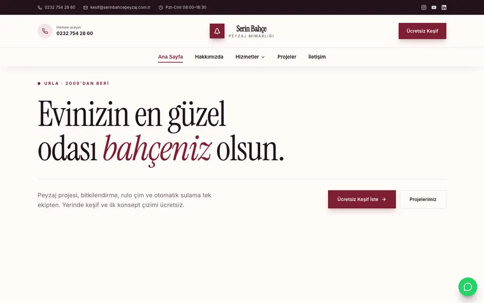 Peyzaj & Bahçe · Gazete şablonu