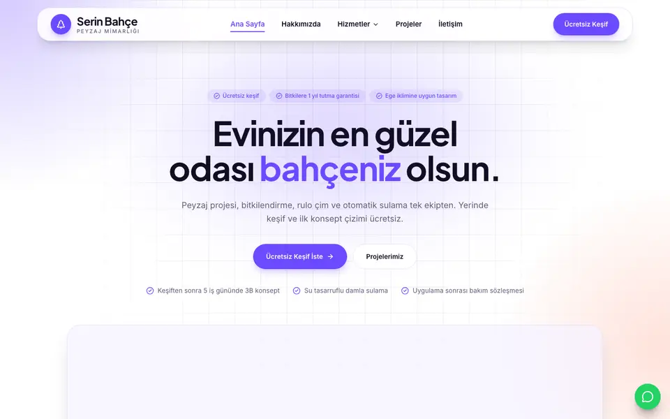 Peyzaj & Bahçe · Kristal şablonu