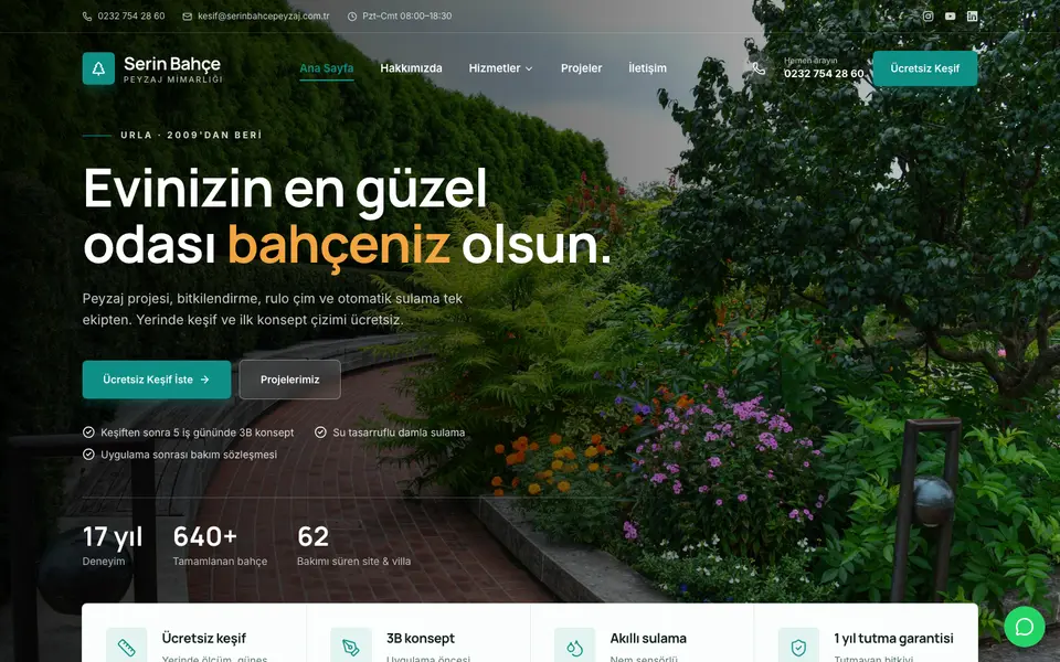 Peyzaj & Bahçe · Kurumsal şablonu