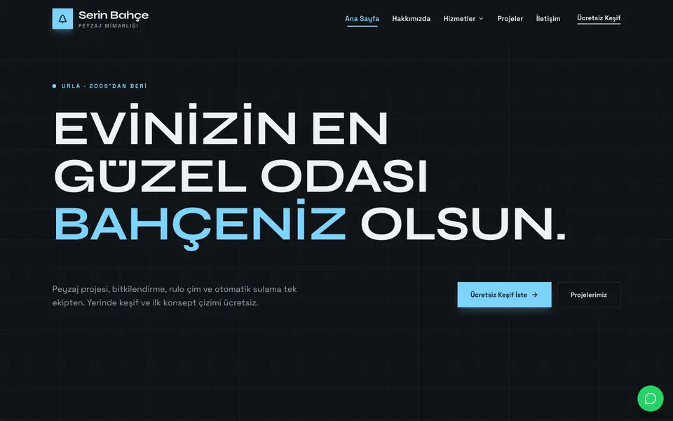 Peyzaj & Bahçe · Monokrom şablonu