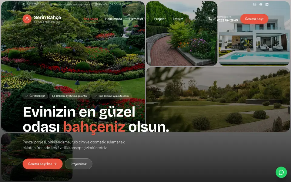 Peyzaj & Bahçe · Mozaik şablonu