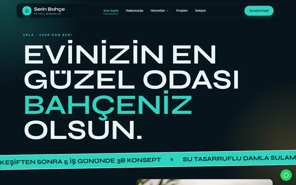 Peyzaj & Bahçe · Neon şablonu