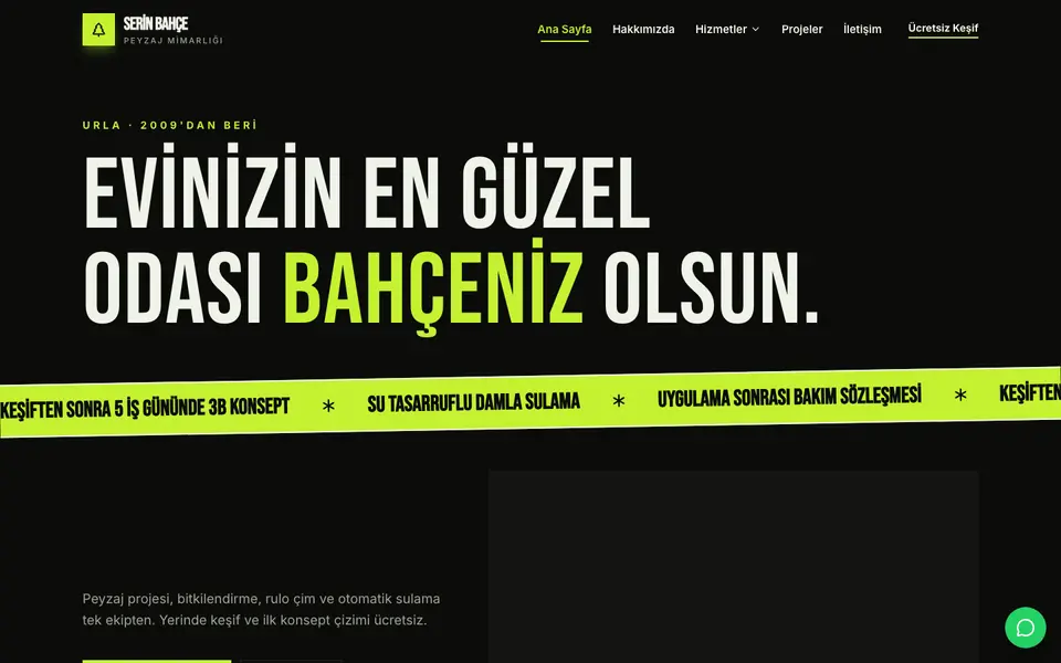 Peyzaj & Bahçe · Poster şablonu