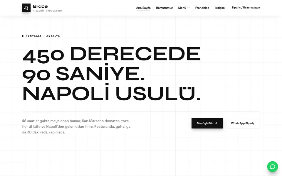 Pizzacı · Monokrom şablonu