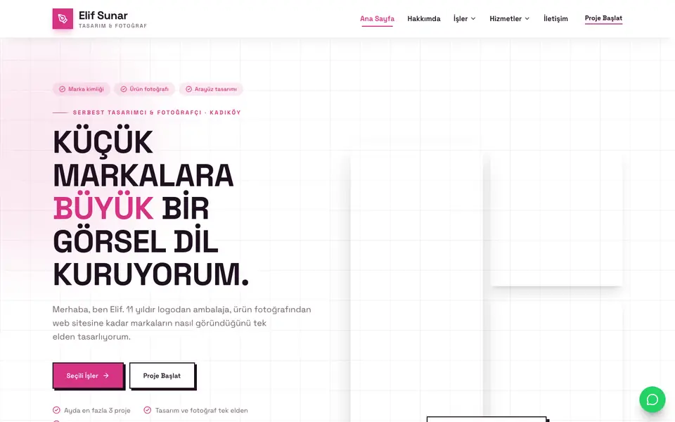 Kişisel Portfolyo · Brutal şablonu