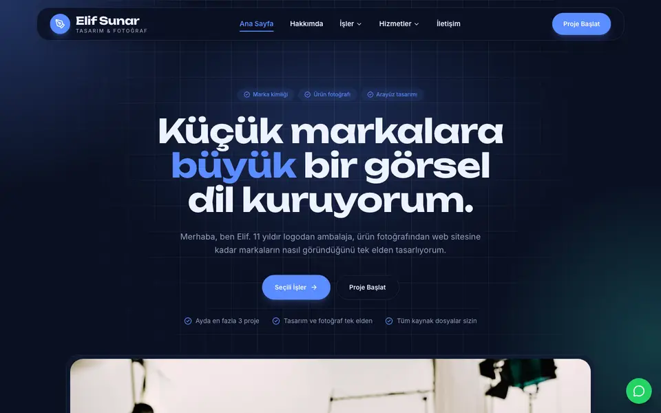 Kişisel Portfolyo · Cam şablonu