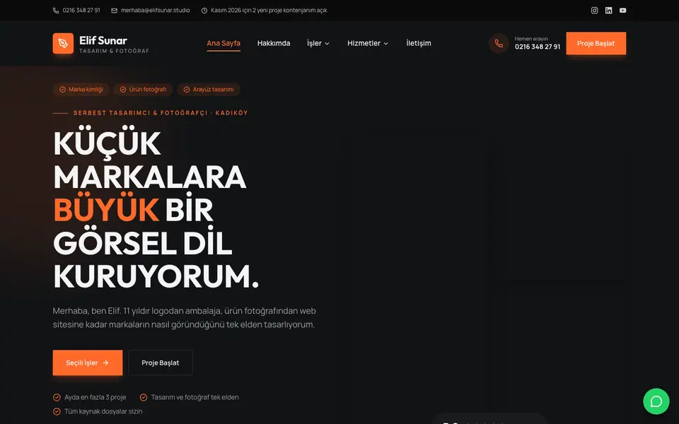 Kişisel Portfolyo · Cesur şablonu