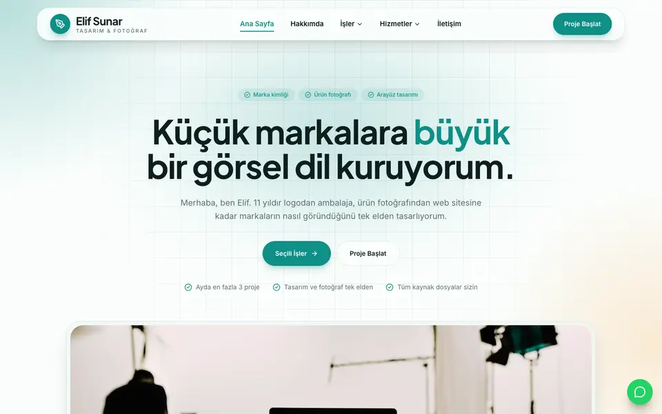 Kişisel Portfolyo · Kristal şablonu
