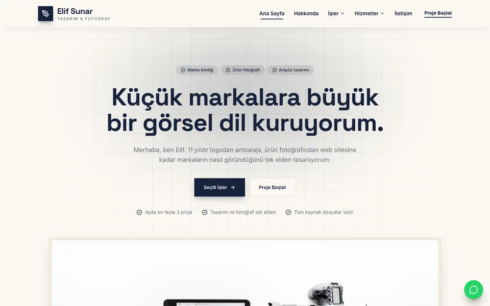 Kişisel Portfolyo · Minimal şablonu