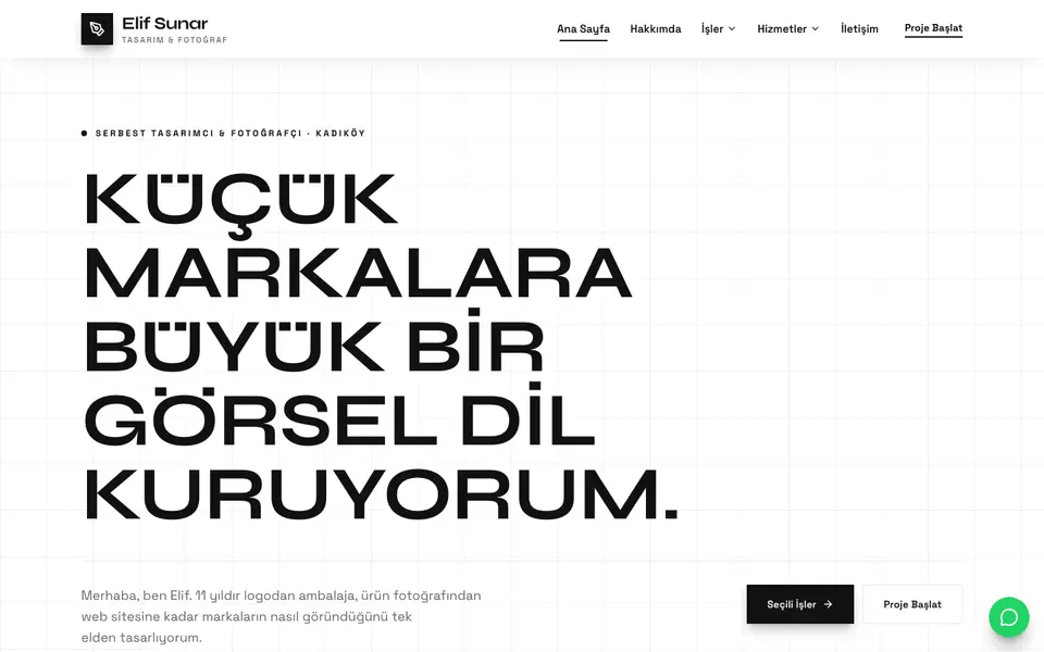 Kişisel Portfolyo · Monokrom şablonu