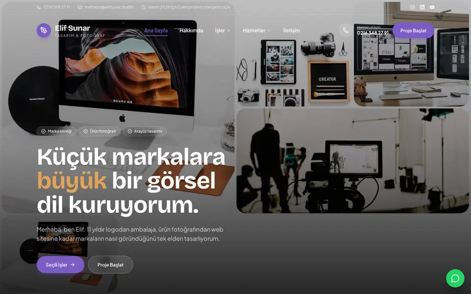Kişisel Portfolyo · Mozaik şablonu