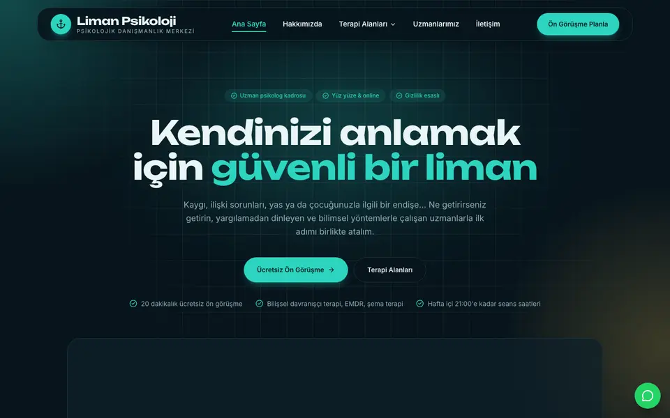 Psikolojik Danışmanlık · Cam şablonu