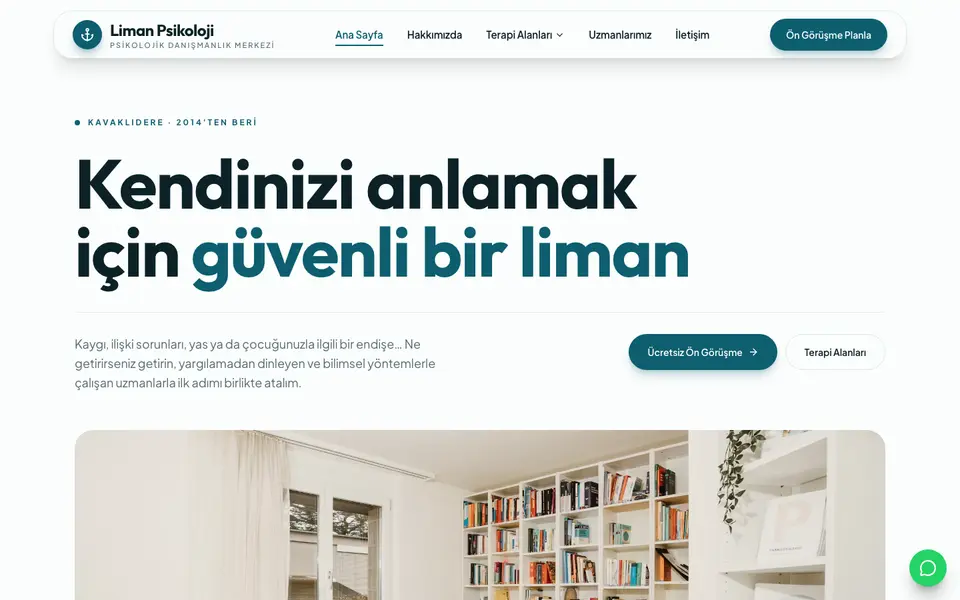 Psikolojik Danışmanlık · Canlı şablonu