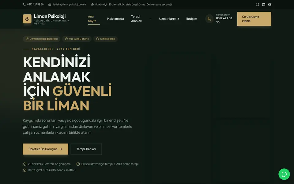Psikolojik Danışmanlık · Cesur şablonu
