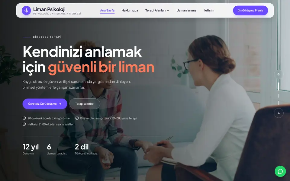 Psikolojik Danışmanlık · Dinamik şablonu