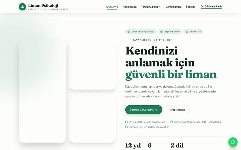 Psikolojik Danışmanlık · Doğal şablonu