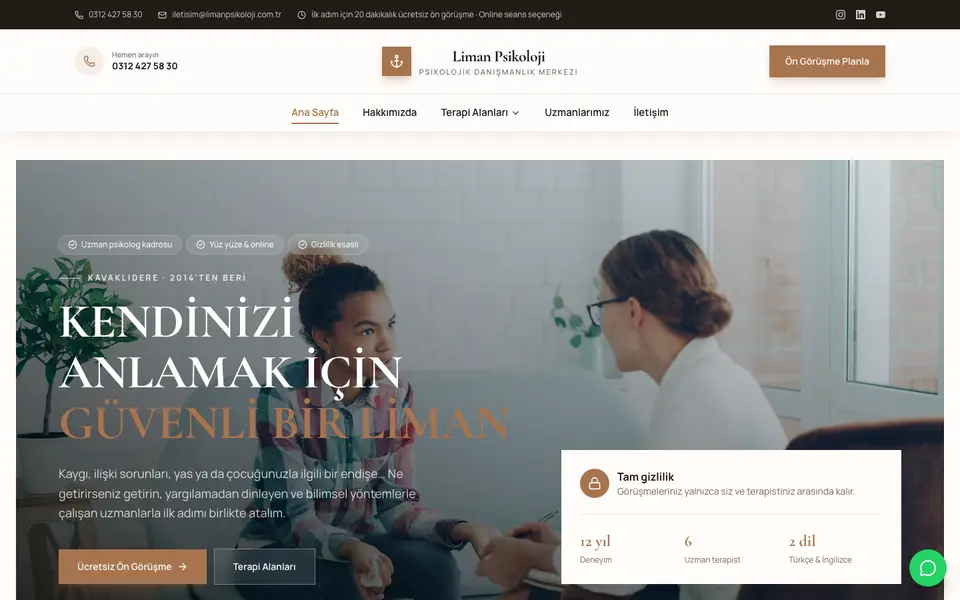 Psikolojik Danışmanlık · Elit şablonu