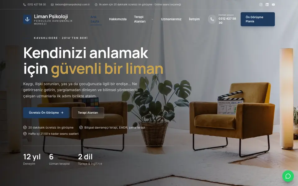 Psikolojik Danışmanlık · Kurumsal şablonu