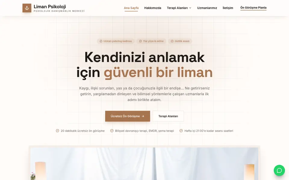 Psikolojik Danışmanlık · Minimal şablonu