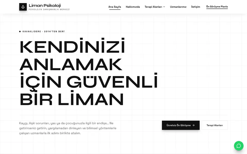 Psikolojik Danışmanlık · Monokrom şablonu