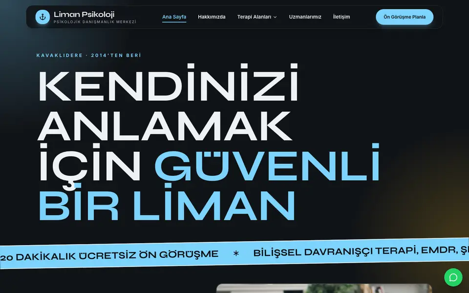Psikolojik Danışmanlık · Neon şablonu