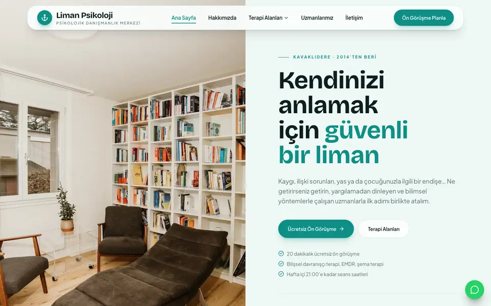 Psikolojik Danışmanlık · Pastel şablonu