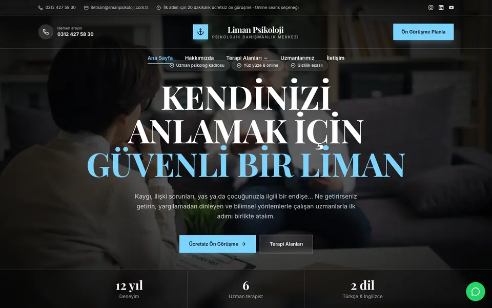 Psikolojik Danışmanlık · Prestij şablonu