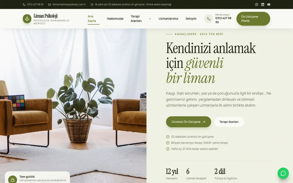Psikolojik Danışmanlık · Retro şablonu