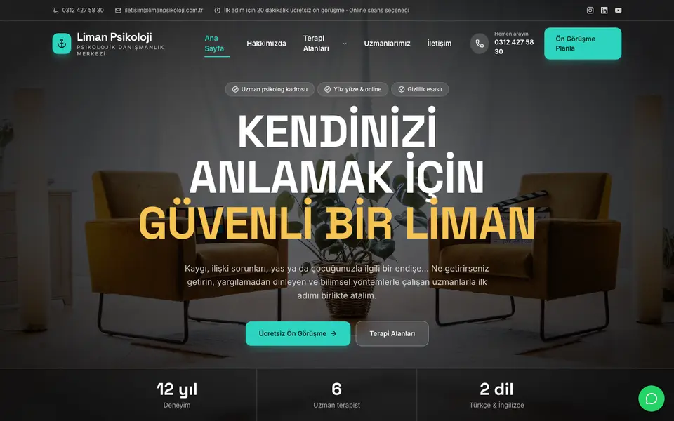 Psikolojik Danışmanlık · Sahne şablonu