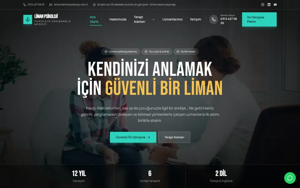 Psikolojik Danışmanlık · Sinema şablonu