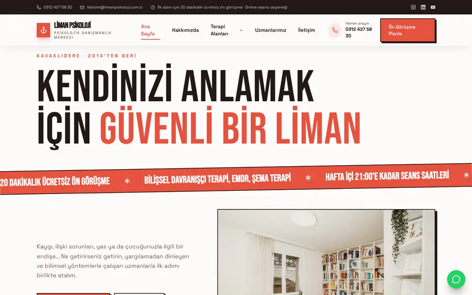 Psikolojik Danışmanlık · Sokak şablonu