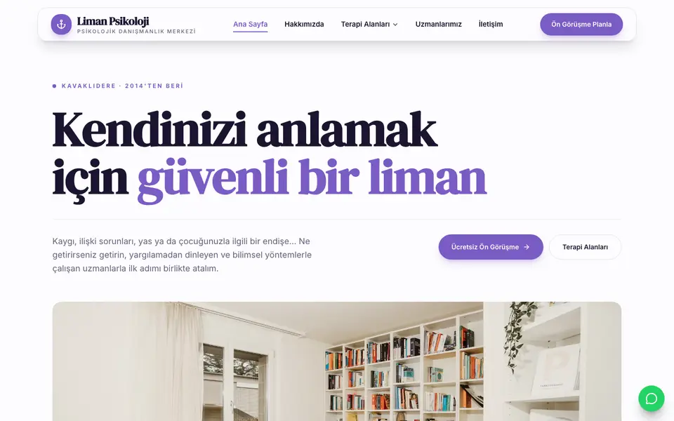 Psikolojik Danışmanlık · Vitrin şablonu