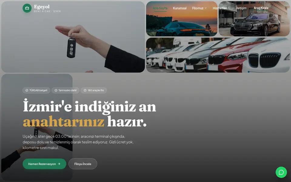 Araç Kiralama · Bahar şablonu