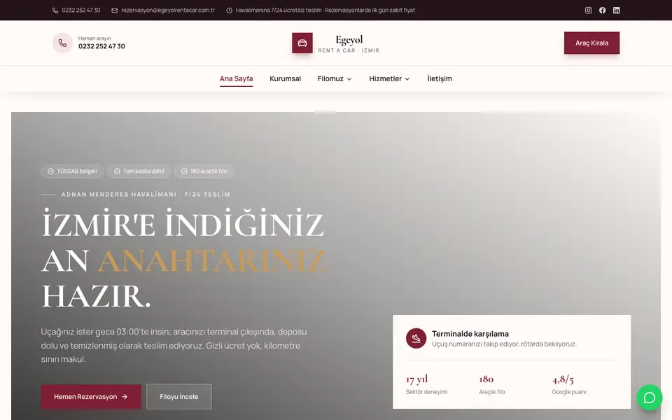 Araç Kiralama · Elit şablonu