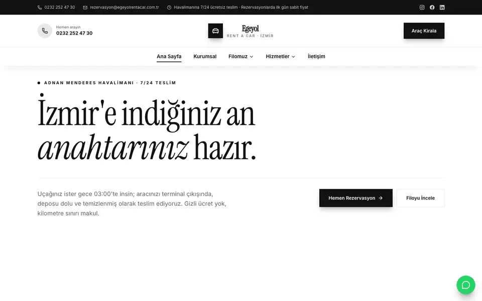 Araç Kiralama · Gazete şablonu