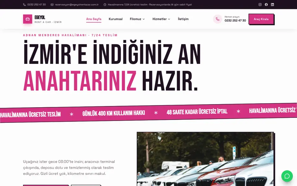 Araç Kiralama · Sokak şablonu