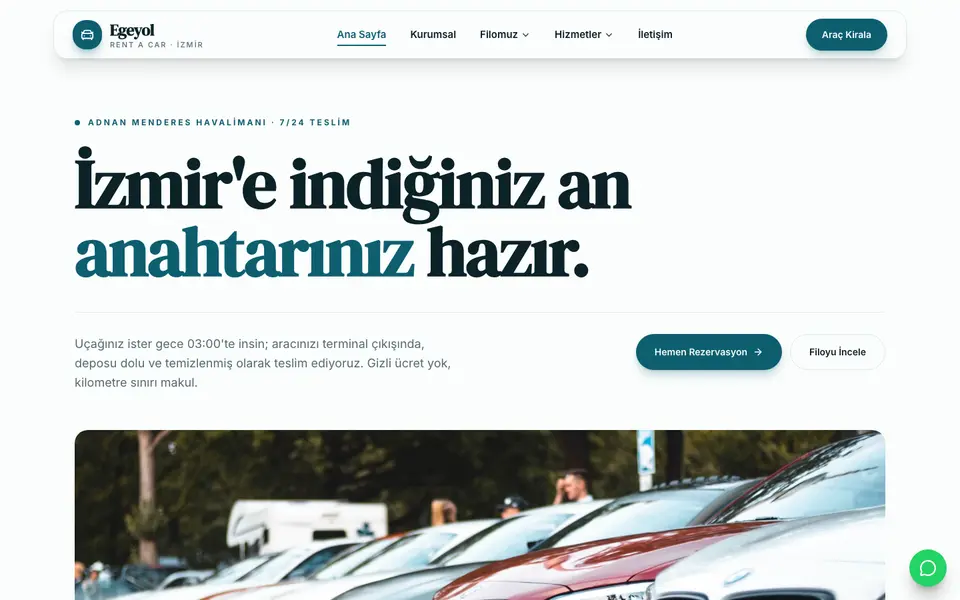 Araç Kiralama · Vitrin şablonu