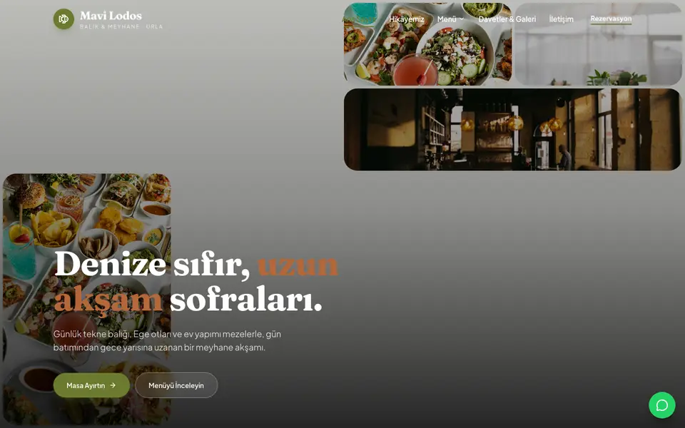 Restoran · Bahar şablonu