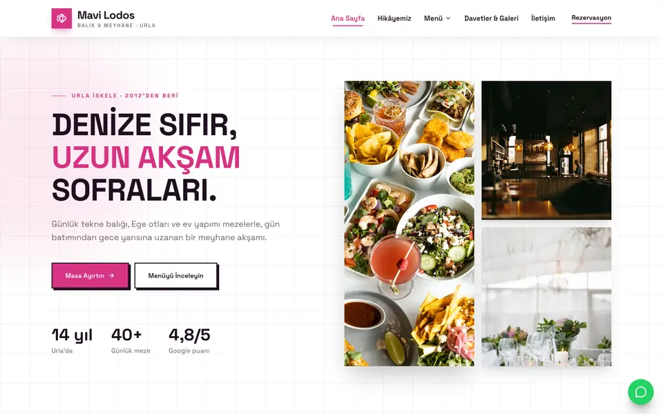 Restoran · Brutal şablonu