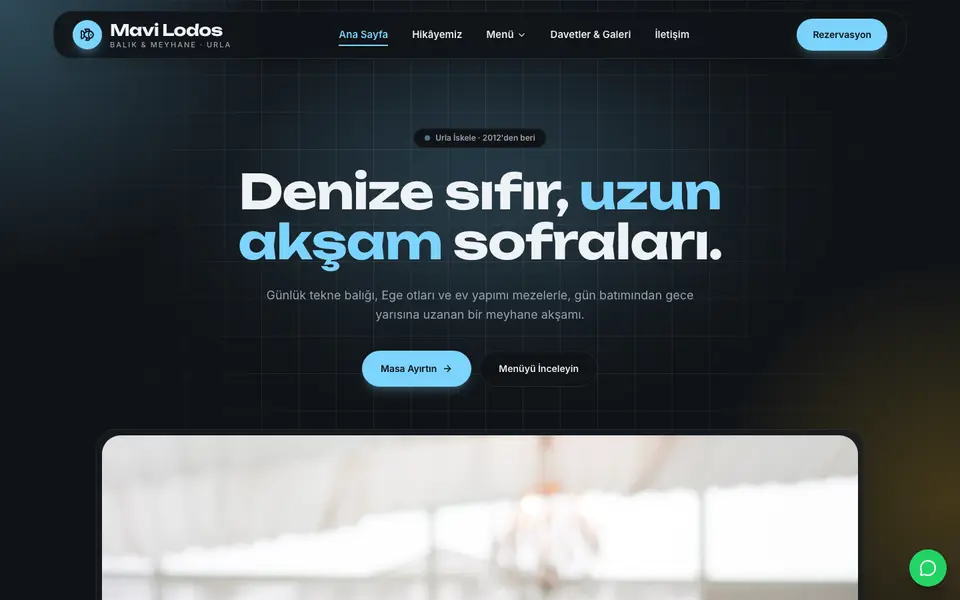 Restoran · Cam şablonu